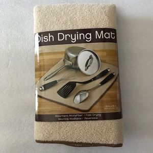 Dish Drying Mat New 16” x 18”